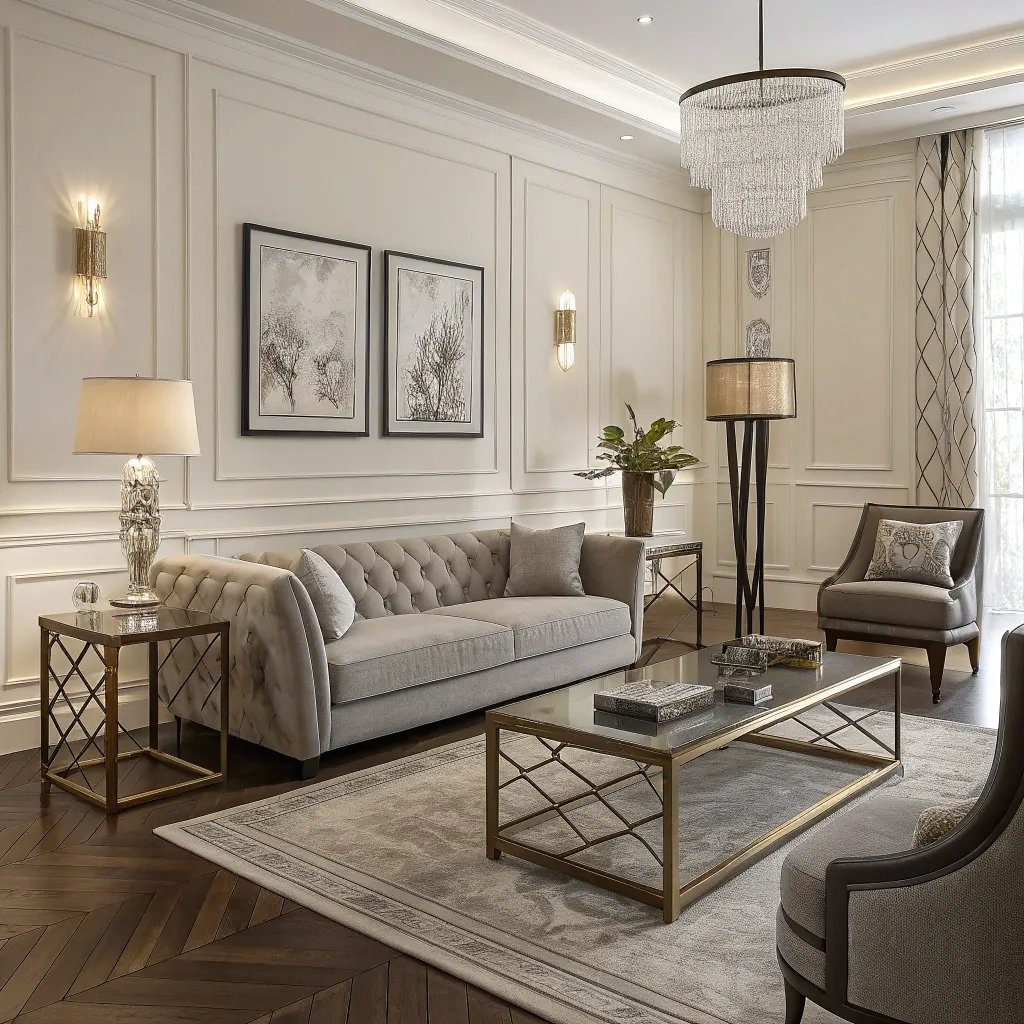 Elegant and modern living room furniture